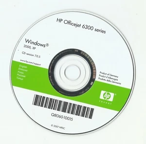 HEWLETT PACKARD - HP OFFICEJET 6300 – SOFTWARE CD FOR WINDOWS XP/2000 - Picture 1 of 1