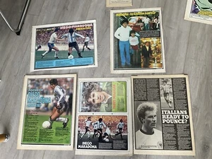 Diego Maradona Argentina Shoot Football Magazin Artikel UK 1980 1982 Rookie - Bild 1 von 8
