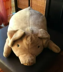 Großes sehr seltenes Steiff Schwein 90er Jahre Knopf im Ohr Plüschtier Stofftier - Bild 1 von 10