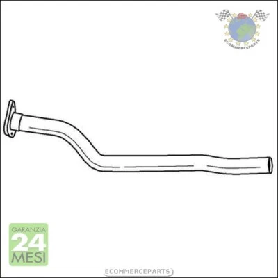 Tubo Marmitta Collettore Sigam Anteriore per RENAULT MODUS CLIO - Immagine 1 di 3