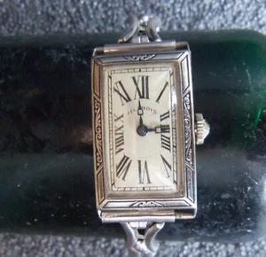 Vintage Illinois Enameled Bezel 14k wgf - Picture 1 of 5