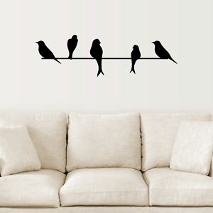 BIRDS ON A WIRE Wall Decal Quote Words Lettering Decor Design Farmhouse