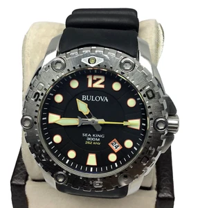 Bulova Sea King Stainless Steel Men's Watch 96B228 - L3 - Picture 1 of 18