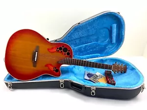 Ovation Elite 6868 ★ Orange Burst ★ Chitarra acustica ★ custodia originale ★ ottima ★ - Foto 1 di 24