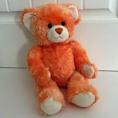 Build-A-Bear Soft Plush Cuddle Orange Sherbet Teddy Bear Stuffed Animal 16"Clean - Image 1 of 4