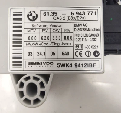 2006 BMW 325I THEFT LOCKING COMPUTER CONTROL MODULE 61356943771 ALARM 03 04 05 - Image 1 of 4