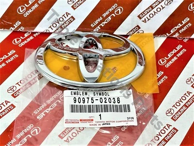 Genuine 90975-02038 Toyota 4Runner 03-09 Echo 02-05 Rear Back Door Emblem Badge - Image 1 of 3