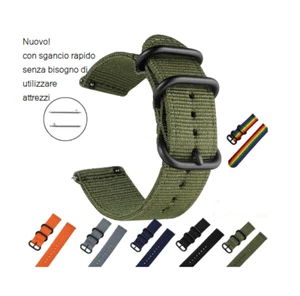 Cinturino Cordura doppio strato spesso passanti acciaio ansa 20 mm robusto moda - Bild 1 von 13