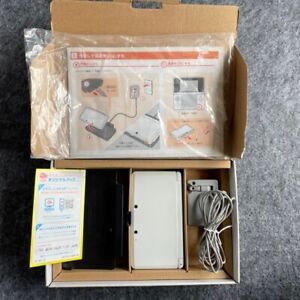 Cargador de consola Nintendo 3DS blanco caja de instrucciones versión japonesa Buen NTSC-J