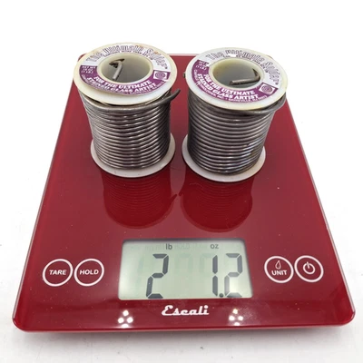 *LOTE de 2 LIBRAS* Carrete de alambre de soldadura Canfield Ultimate 63/27. 63% LATA 27% PLOMO Foto 1 de 4