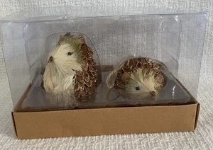 2er Set Igel Tannenzapfen Waage Flaschenbürste Gesicht Weihnachtsschmuck Francescas - Bild 1 von 12