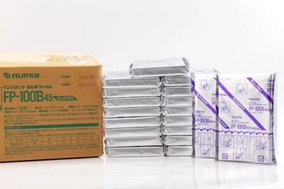 RARE! Expired 2008/ 19Packs Fujifilm Fuji FP-100B45 4x5 Super Instant B&W Film - Image 1 of 4