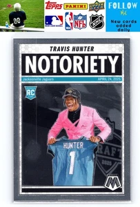 2025 Panini Mosaic #12 Travis Hunter Notoriety - Picture 1 of 2