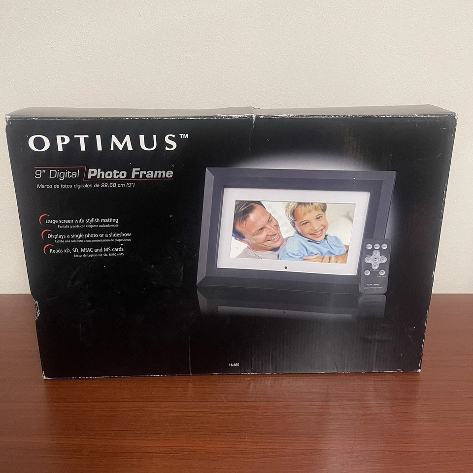 Optimus 16-665 9" Digital Picture Frame - Image 1 of 4