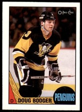 1987-88 O-Pee-Chee Doug Bodger . Pittsburgh Penguins #125