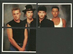 U2 Bono Adam Clayton Paul Hewson Dave Evans Larry Mullen Fab Card Collection B