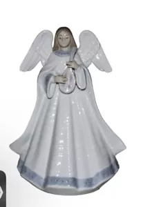 Lladro 1993 Figurine Angel Porcelain Melody Tree Topper figurine 5963 7.25" TT - Picture 1 of 9
