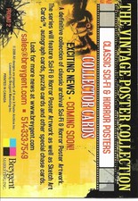 CLASSIC SCI-FI HORROR POSTERS 2006 PROMO CARD 2 INVASION SAUCER-MEN BREYGENT