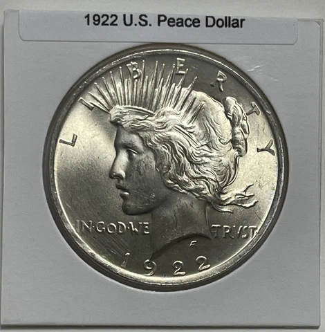 STUNNING 1922 P Peace Dollar Choice Gem BU+++MS Watch the Video Cover