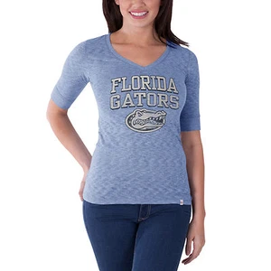 Women's NCAA Florida Gators Half Length Sleeve Retro V-Neck by '47 Brand - Picture 1 of 1