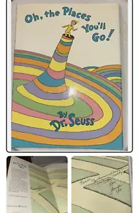 DR. Seuss Oh, the Places You’ll Go! First Edition First Printing 1990 HCDJ - Picture 1 of 2