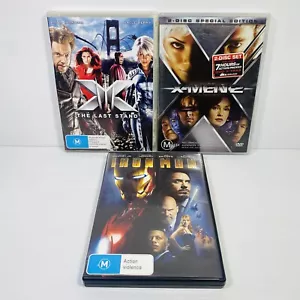 3 Marvel DVDs- Iron Man, X the Last Stand, X-Men 2 (2 Disc Set) - Picture 1 of 11