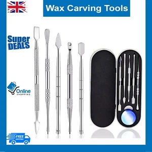 Wax Carving Tools Dab Stainless Steel Set with Metal Case Jewellery Sculpting - Picture 1 of 7