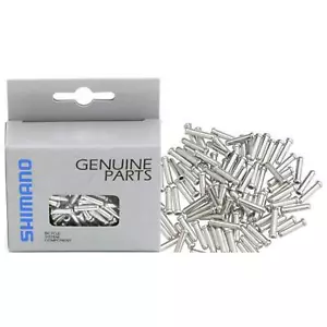 Shimano 100 x Bicycle Inner Wire Gear Shifter Brake Cable End Caps 1.6mm Silver - Picture 1 of 6