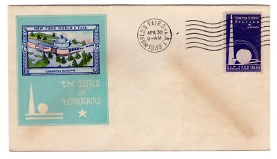 #853 on New York World's Fair Opening Day Apr 30 Staehle w/ Nicklin Label - Image 1 of 2