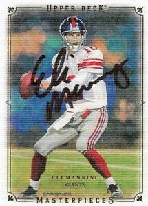 2008 Upper Deck Masterpieces New York Giants Signed Eli Manning Card#31 NM-MINT 