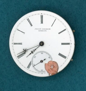 JULES LACROIX GINEBRA ~ RELOJ DE BOLSILLO FUNCIONA ~ ARRANCA Y SE DETIENE - Imagen 1 de 2