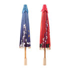  2pcs Chinese-style Paper Umbrellas Stage Umbrella Props Colorful Oiled Paper