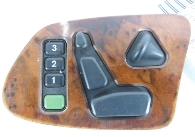 Interruptor de control de asiento delantero izquierdo Mercedes-Benz E320 2001 01 conductor madera OEM Foto 1 de 4