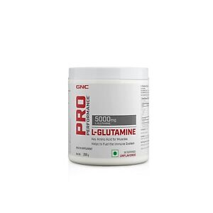GNC Pro Performance L-Glutamine 5000 mg - 50 Servings - 0.55lbs, 250 gm