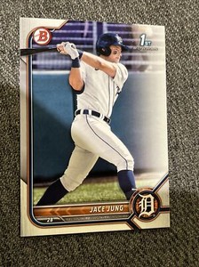 2022 1st Bowman BD15 Jace Jung Detroit Tigers Baseball Card