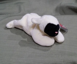 Ty Beanie Baby Chops the Lamb Geburtsdatum 5-3-96 mit Fehlern PVC 1995 neu mit Etikett nicht mehr im Handel erhältlich  - Bild 1 von 7