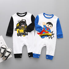 Newborn Baby Kids Boys Infant Cartoon Romper Jumpsuit Bodysuit Cotton Clothes 