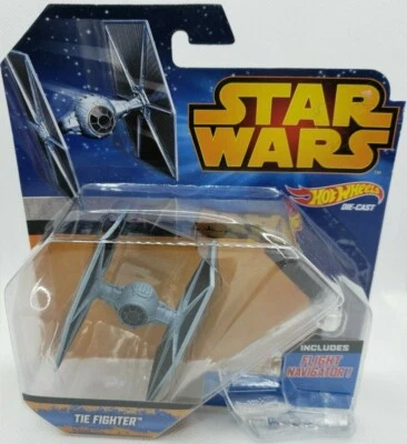 Hot Wheels Disney 2014 Tie Fighter Star Wars Star Fighters Die-Cast con soporte Foto 1 de 4