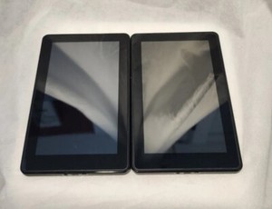 Lot of 2 Amazon Kindle D01400 Fire 1st Generation eReader Tablet 8GB Black