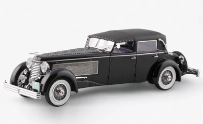 Esval 1937 Duesenberg SJ Town 汽车底盘 2405 全封闭/充值 1: 43 黑色 — 第 1/4 张图片