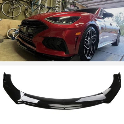 Glossy Black Front Bumper Lip Spoiler Splitter Body Kit For Hyundai Sonata Foto 1 de 4