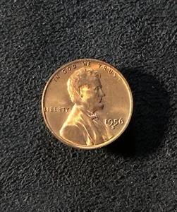 1956 D Lincoln Wheat Cent Choice BU Penny US Coin - Picture 1 of 2