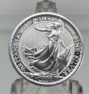 2025 1/4 oz British Britannia Silver Coin (BU) - Picture 1 of 2