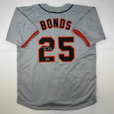 Facsimile Autographed Barry Bonds San Francisco Grey Reprint Auto Jersey Mens XL - Image 1 of 4