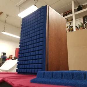 Ultra Blue 'Sculptured Air' Foam Grille Inserts..JBL L-100 Century speaker - Picture 1 of 16