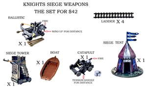 Castle Siege Set Roll Playing Knights Game Kids Model Accessory Playset - Picture 1 of 9