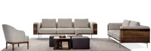 Set soggiorno lusso design moderno 2x divani con poltrona set divano - Foto 1 di 5