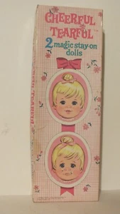 CHEERFUL TEARFUL 2 Magic Dolls (Whitman, 1966) Vintage Paper Dolls 20 pc clothes - Picture 1 of 8