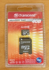 Genuine Transcend 4GB SDHC Memory Card for your Vintage Device AU Stock...New - Picture 1 of 2
