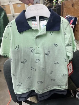 Infant All Over Dino Polo Shirt/Short Set - Image 1 of 3